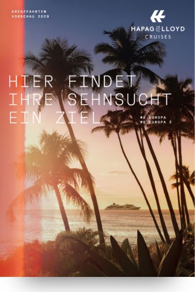 Hapag Lloyd Cruises - Vorschau Kreuzfahrten 2029